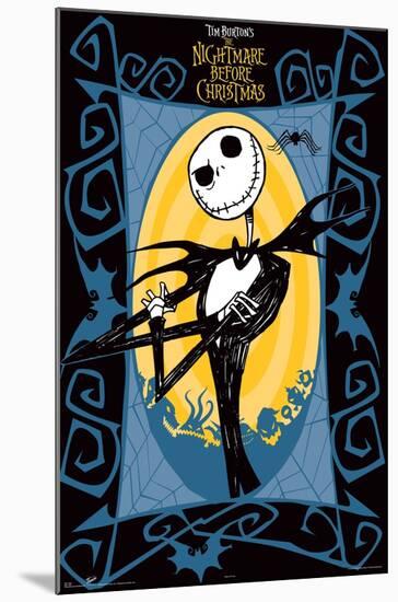 Disney Tim Burton's The Nightmare Before Christmas - Jack Frame-Trends International-Mounted Poster