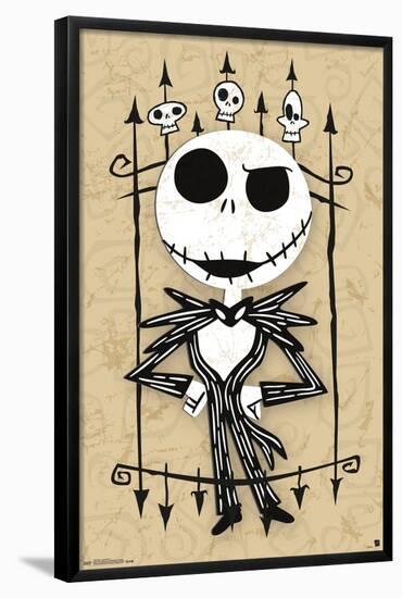 Disney Tim Burton's The Nightmare Before Christmas - Jack Madness-Trends International-Framed Poster