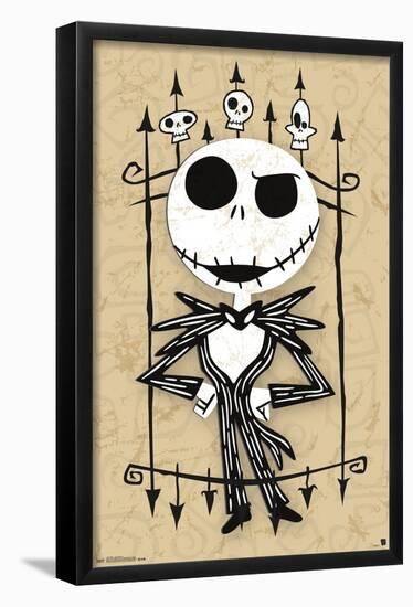 Disney Tim Burton's The Nightmare Before Christmas - Jack Madness-Trends International-Framed Poster