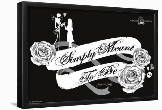 Disney Tim Burton's The Nightmare Before Christmas - Meant To Be-Trends International-Framed Poster