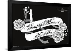 Disney Tim Burton's The Nightmare Before Christmas - Meant To Be-Trends International-Framed Poster