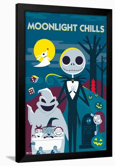 Disney Tim Burton's The Nightmare Before Christmas - Moonlight Chills-Trends International-Framed Poster