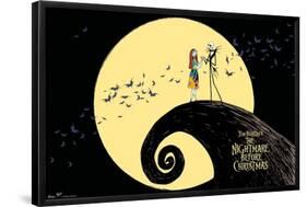Disney Tim Burton's The Nightmare Before Christmas - Moonlight-Trends International-Framed Poster