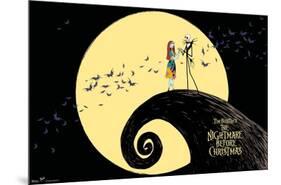 Disney Tim Burton's The Nightmare Before Christmas - Moonlight-Trends International-Mounted Poster