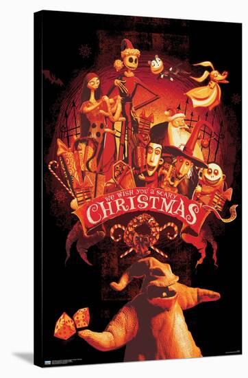 Disney Tim Burton's The Nightmare Before Christmas - Red Group-Trends International-Stretched Canvas