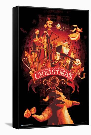 Disney Tim Burton's The Nightmare Before Christmas - Red Group-Trends International-Framed Stretched Canvas
