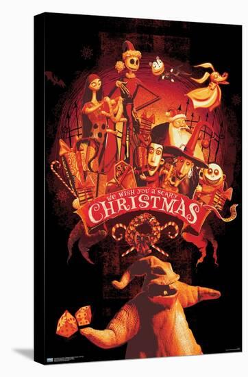 Disney Tim Burton's The Nightmare Before Christmas - Red Group-Trends International-Stretched Canvas