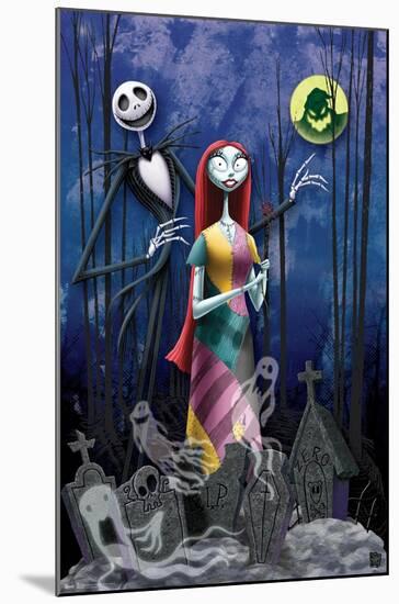 Disney Tim Burton's The Nightmare Before Christmas - Romance-Trends International-Mounted Poster