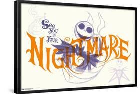 Disney Tim Burton's The Nightmare Before Christmas - See You In Your Nightmare-Trends International-Framed Poster