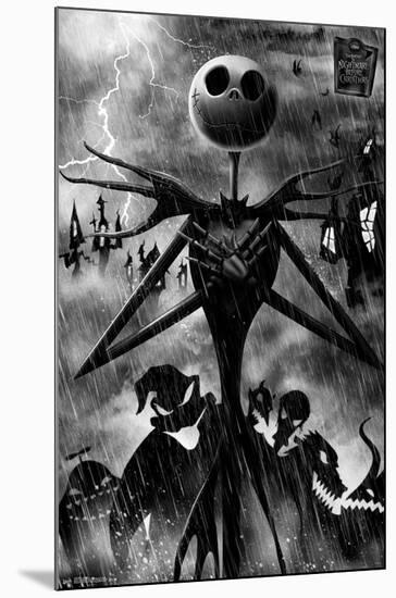 Disney Tim Burton's The Nightmare Before Christmas - Shadows-Trends International-Mounted Poster