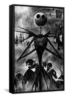 Disney Tim Burton's The Nightmare Before Christmas - Shadows-Trends International-Framed Stretched Canvas