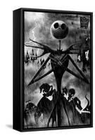 Disney Tim Burton's The Nightmare Before Christmas - Shadows-Trends International-Framed Stretched Canvas