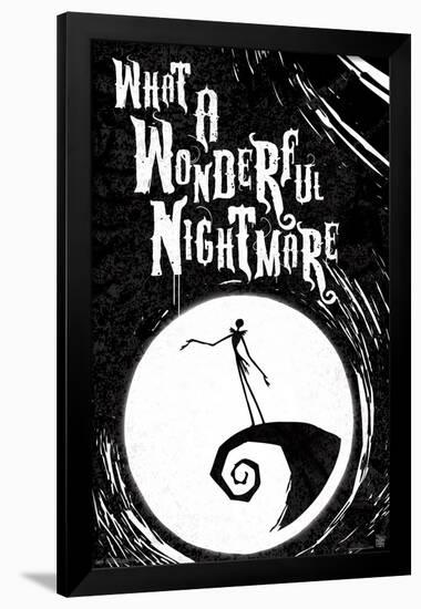 Disney Tim Burton's The Nightmare Before Christmas - Wonderful-Trends International-Framed Poster