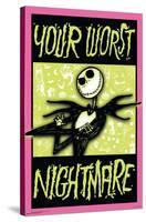 Disney Tim Burton's The Nightmare Before Christmas - Worst Nightmare-Trends International-Stretched Canvas