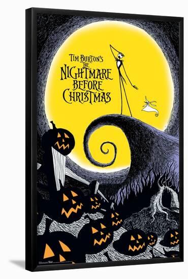 Disney Tim Burton's The Nightmare Before Christmas-Trends International-Framed Poster