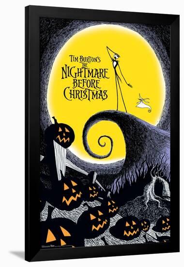 Disney Tim Burton's The Nightmare Before Christmas-Trends International-Framed Poster