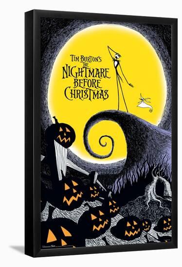 Disney Tim Burton's The Nightmare Before Christmas-Trends International-Framed Poster