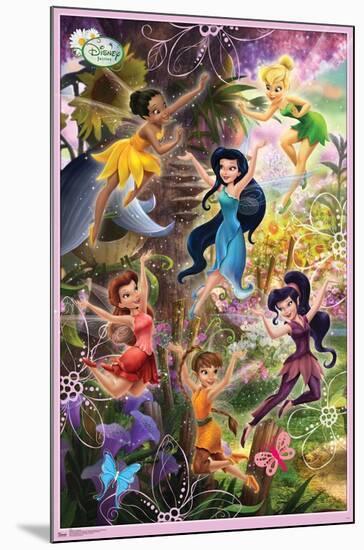 Disney Tinker Bell - Pixie Games-Trends International-Mounted Poster