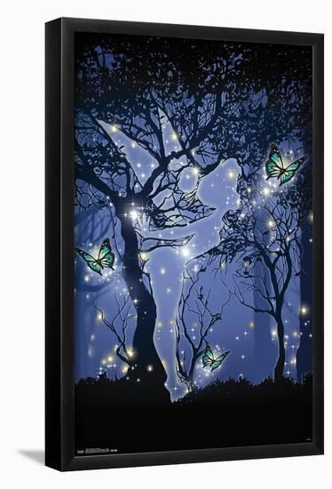 Disney Tinker Bell - Silhouette-Trends International-Framed Poster