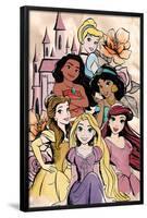 Disney Ultimate Princess Celebration - Castle Group-Trends International-Framed Poster