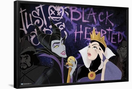 Disney Villains - Black Hearted-Trends International-Framed Poster