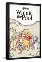 Disney Winnie The Pooh - Group Sketch-Trends International-Framed Poster