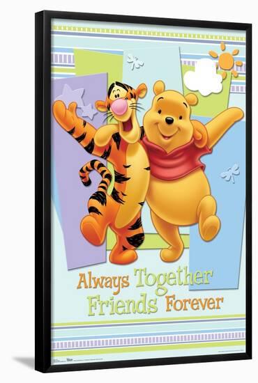 Disney Winnie The Pooh - Pooh and Tigger-Trends International-Framed Poster