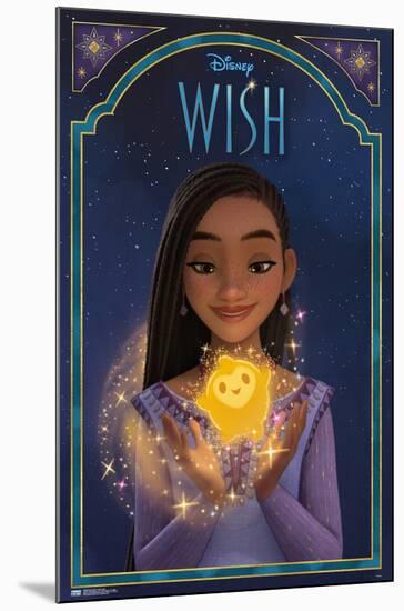 Disney Wish - Asha & Star-Trends International-Mounted Poster