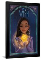 Disney Wish - Asha & Star-Trends International-Framed Poster