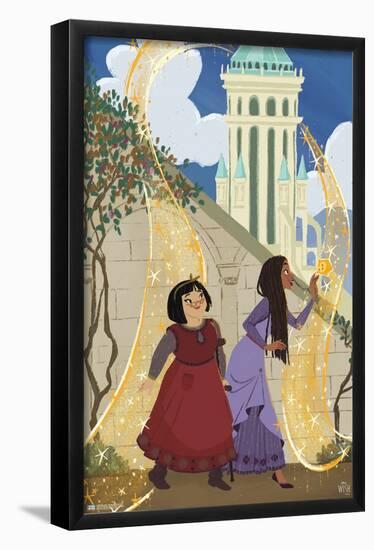 Disney Wish - Collage Poster 3 (Friends)-Trends International-Framed Poster