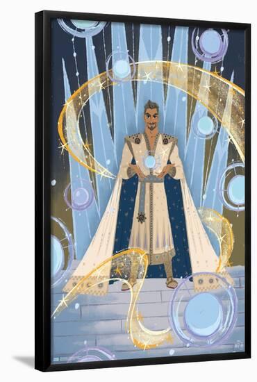 Disney Wish - Collage Poster 4 (King Magnifico)-Trends International-Framed Poster