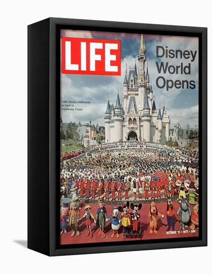 Disney World Opens, October 15, 1971-Yale Joel-Framed Stretched Canvas