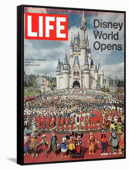 Disney World Opens, October 15, 1971-Yale Joel-Framed Stretched Canvas