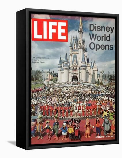 Disney World Opens, October 15, 1971-Yale Joel-Framed Stretched Canvas