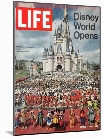 Disney World Opens, October 15, 1971-Yale Joel-Mounted Photographic Print