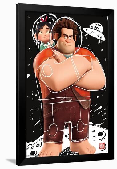 Disney Wreck It Ralph: Ralph Breaks The Internet - Space Doodle-Trends International-Framed Poster