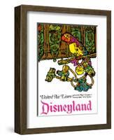 Disneyland - Walt Disney's Enchanted Tiki Room - United Air Lines-Jabavy-Framed Art Print