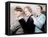 Disorder in the Court, Moe Howard, Larry Fine, Curly Howard, (aka The Three Stooges)-null-Framed Stretched Canvas