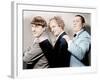 Disorder in the Court, Moe Howard, Larry Fine, Curly Howard, (aka The Three Stooges)-null-Framed Photo