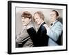 Disorder in the Court, Moe Howard, Larry Fine, Curly Howard, (aka The Three Stooges)-null-Framed Photo