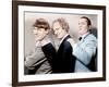 Disorder in the Court, Moe Howard, Larry Fine, Curly Howard, (aka The Three Stooges)-null-Framed Photo