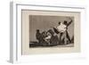 Disparate Conocido. ¡Qué Guerrero!, 1815-1819-Francisco de Goya-Framed Giclee Print