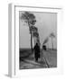 Displaced Person Returning Home from German Prison Camp, Walking Down Country Road-Ralph Morse-Framed Photographic Print