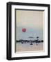 Displaced Red Wine from Glass on Outside Table Becomes the Setting Sun-George Adamson-Framed Giclee Print