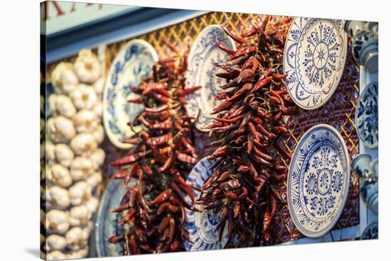 Display at Covered Market, Budapest, Hungary-Jim Engelbrecht-Stretched Canvas