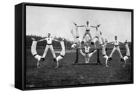 Display by the Aldershot Gymnastic Staff, Hampshire, 1896-Gregory & Co-Framed Stretched Canvas