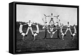 Display by the Aldershot Gymnastic Staff, Hampshire, 1896-Gregory & Co-Framed Stretched Canvas