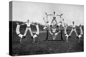 Display by the Aldershot Gymnastic Staff, Hampshire, 1896-Gregory & Co-Stretched Canvas