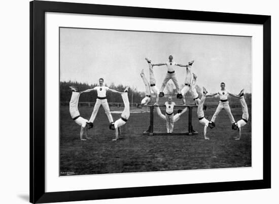 Display by the Aldershot Gymnastic Staff, Hampshire, 1896-Gregory & Co-Framed Giclee Print