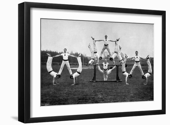 Display by the Aldershot Gymnastic Staff, Hampshire, 1896-Gregory & Co-Framed Premium Giclee Print